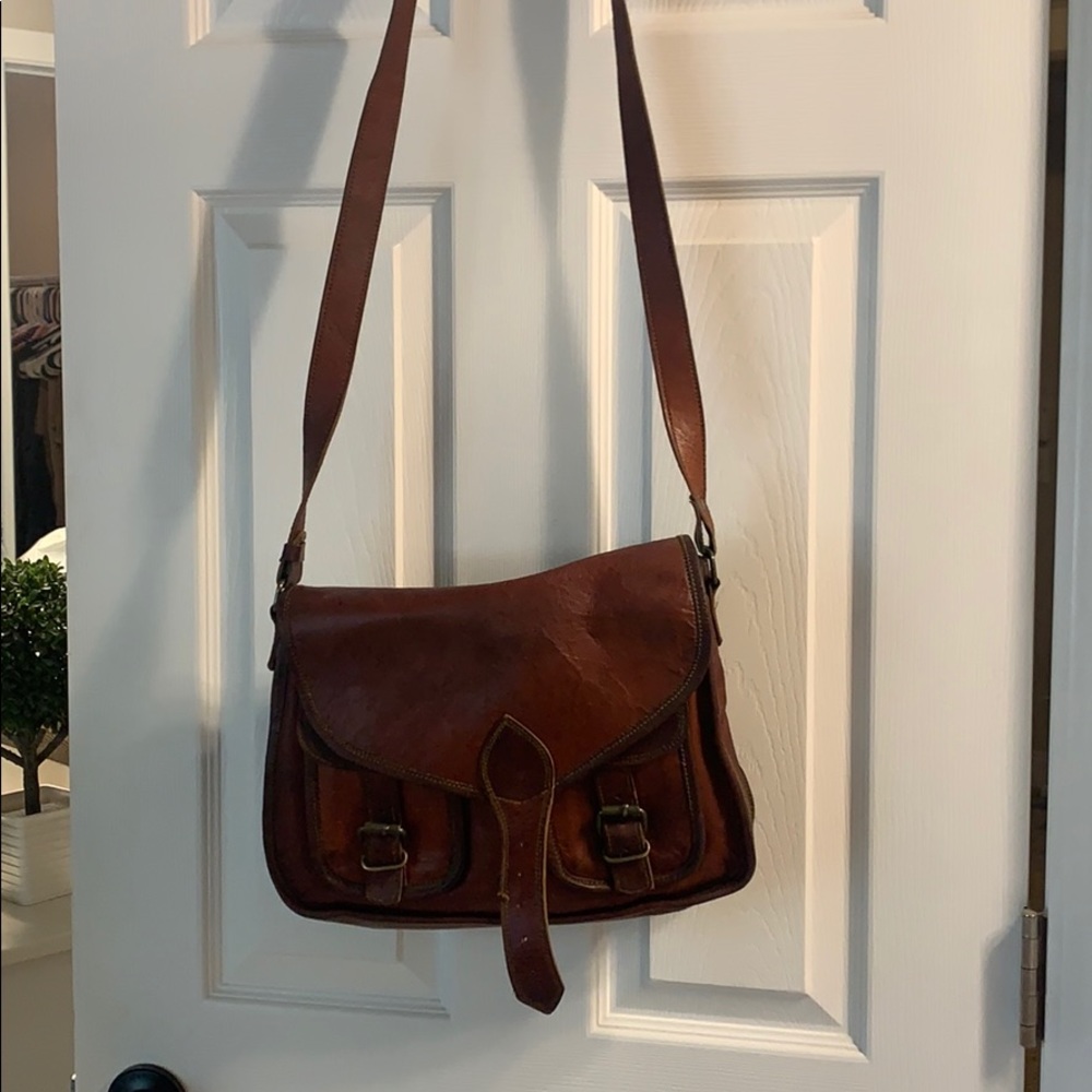 Leather crossbody